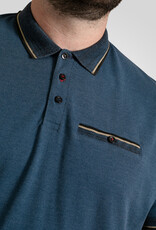D-555 POLOSHIRT met borstzak 'Redditch 2' - blauw
