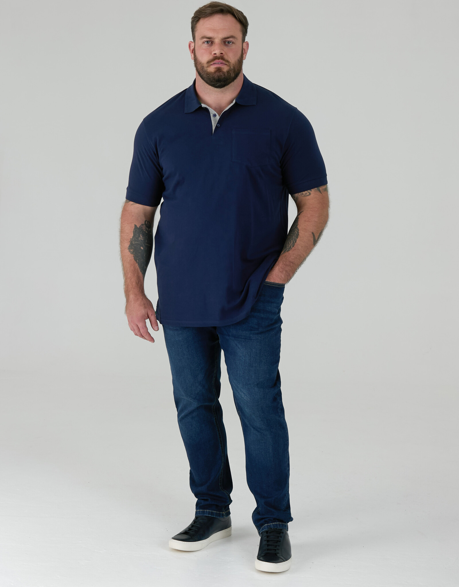 D-555 POLOSHIRT GRANT met borstzak