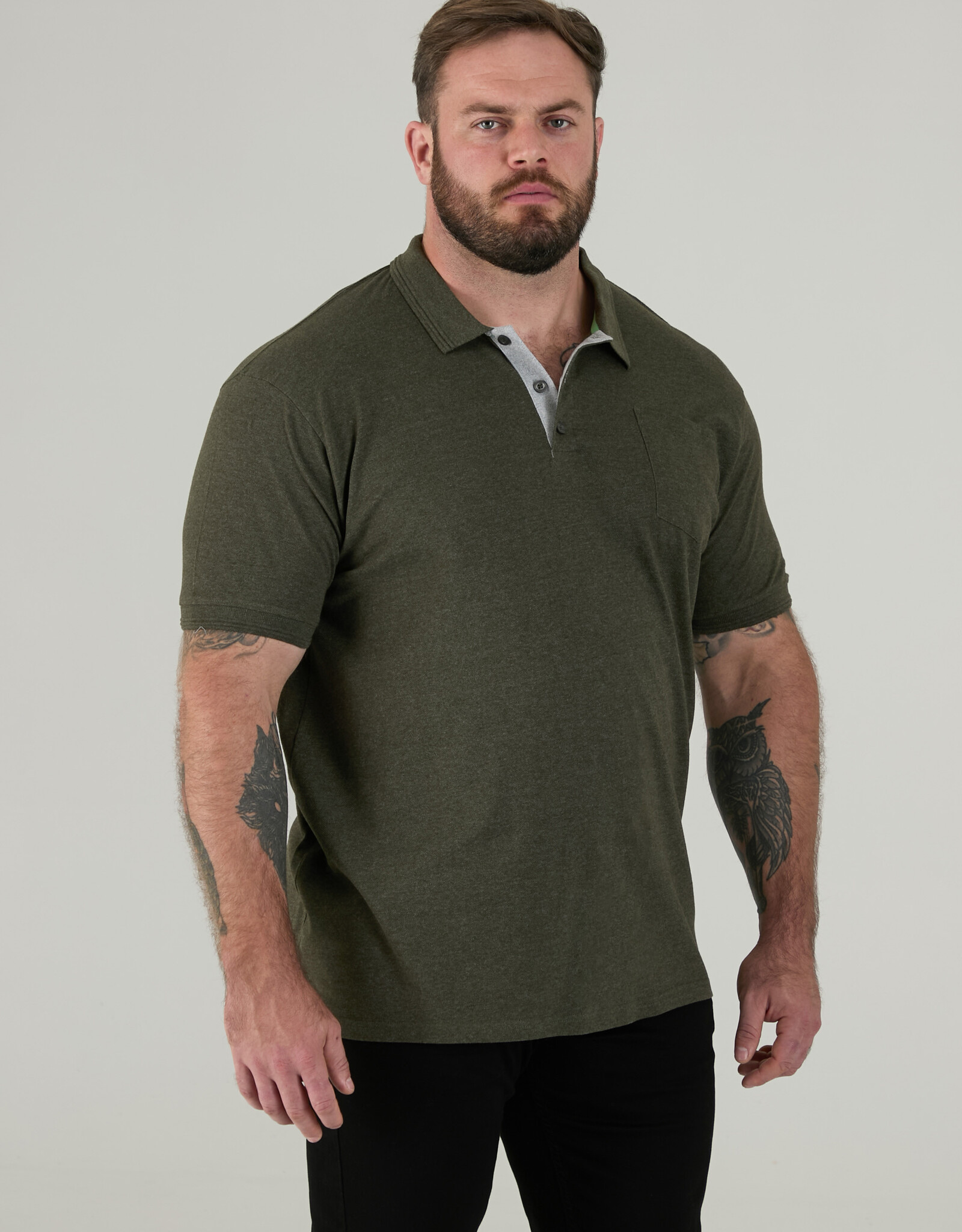 D-555 POLOSHIRT GRANT met borstzak