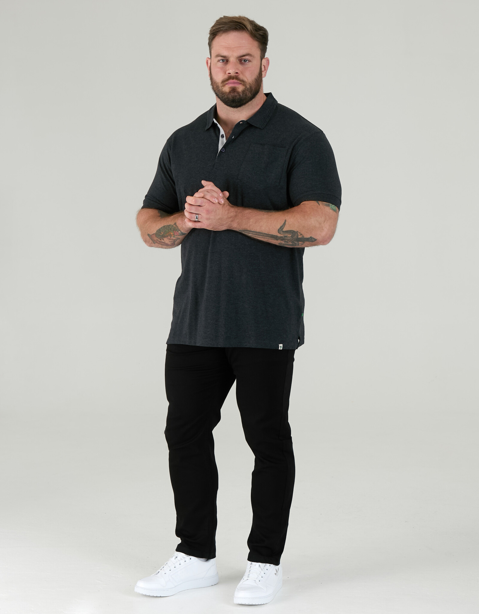 D-555 POLOSHIRT GRANT met borstzak