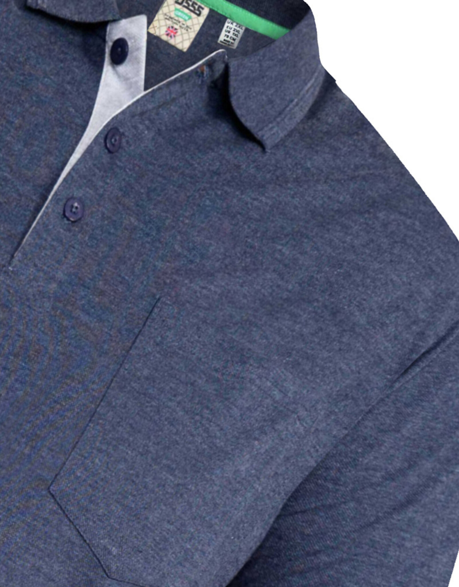 D-555 POLOSHIRT GRANT met borstzak