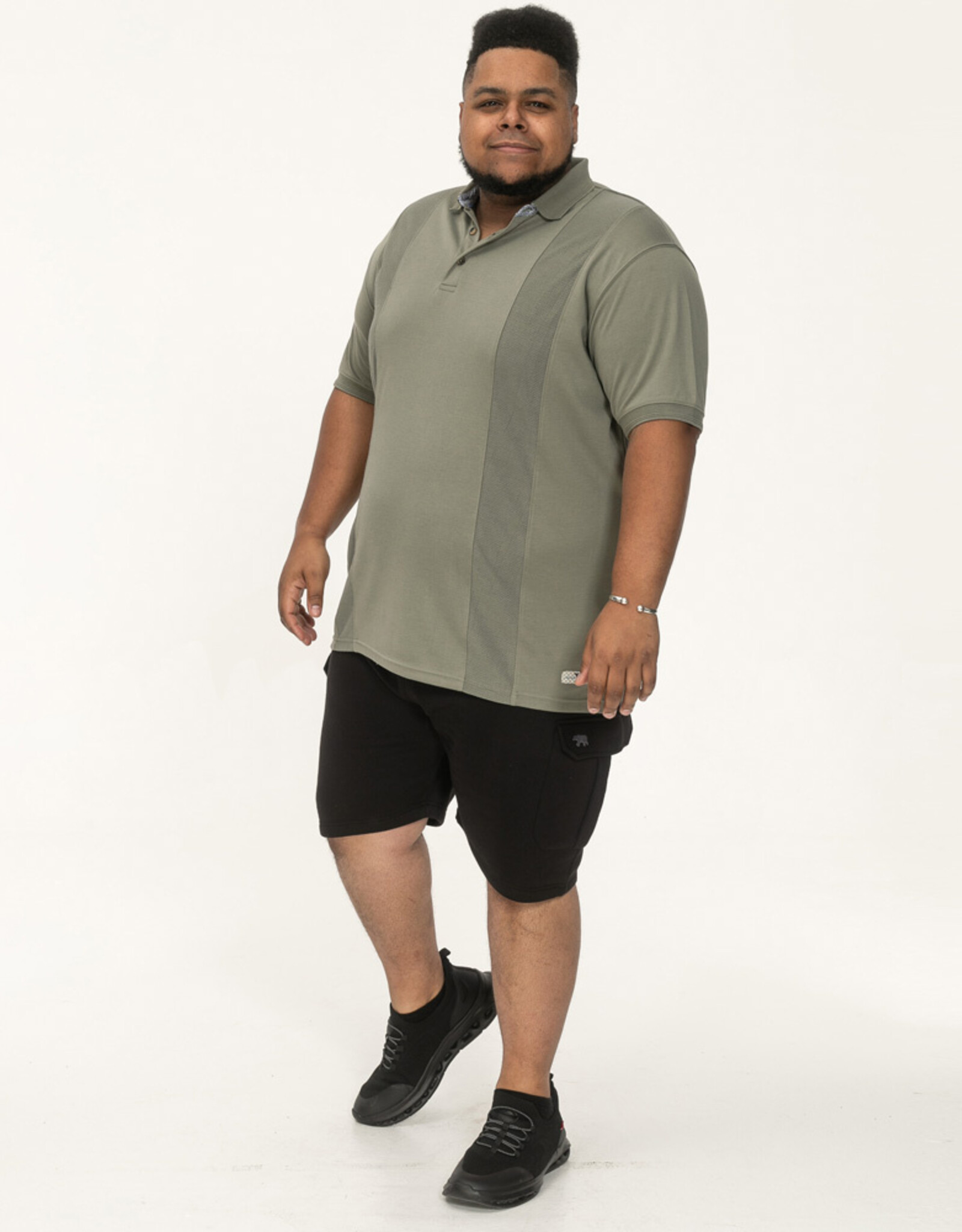 D-555 POLO chippenham voorpannel in jacqard stijl korte mouw