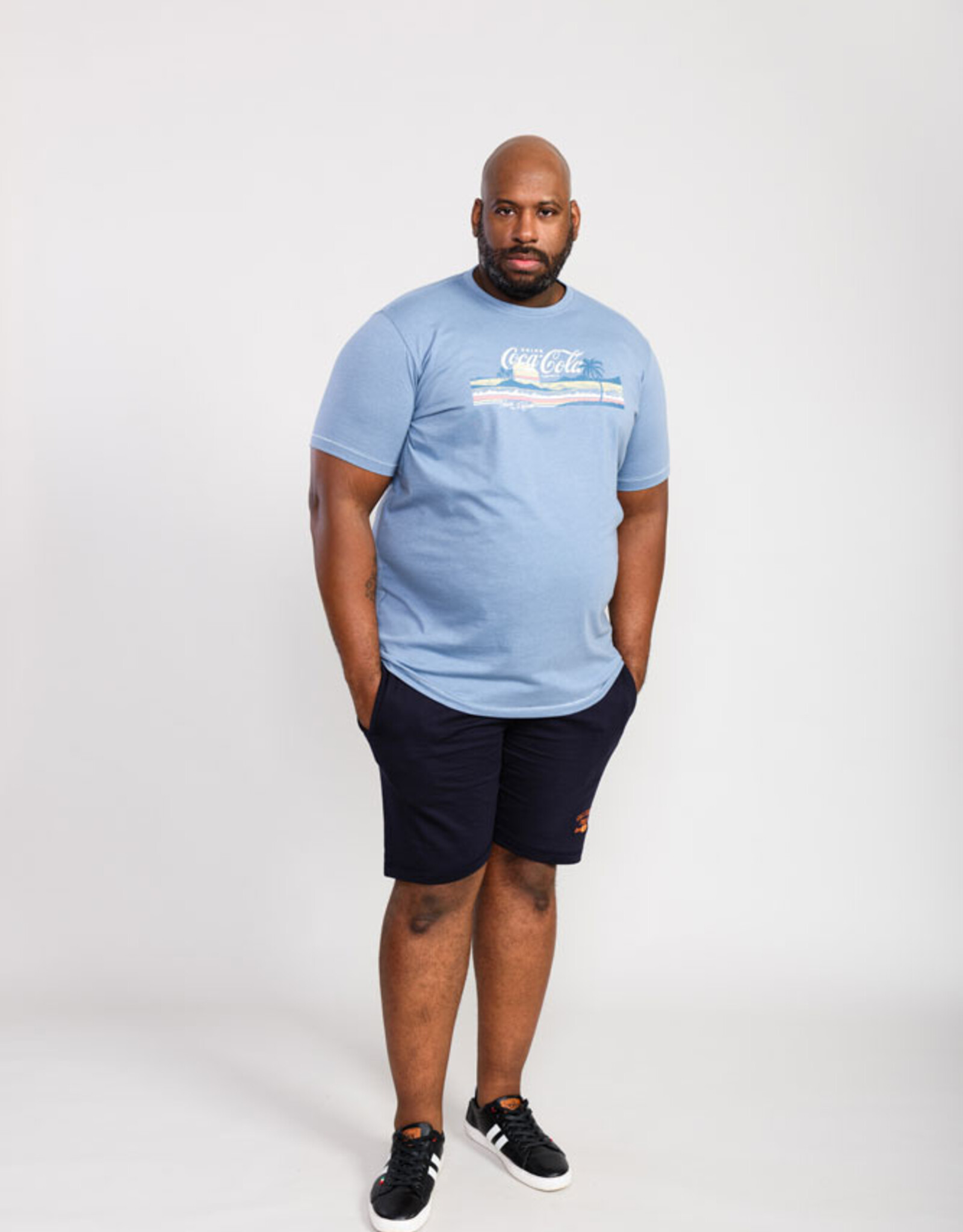 D-555 T-SHIRT norfolk-D555 offical coca-cola beach scene