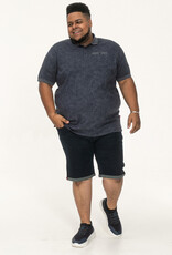 D-555 POLOUTTOXETER-D555 Aop Leaf Print korte mouw