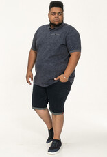 D-555 POLOUTTOXETER-D555 Aop Leaf Print korte mouw