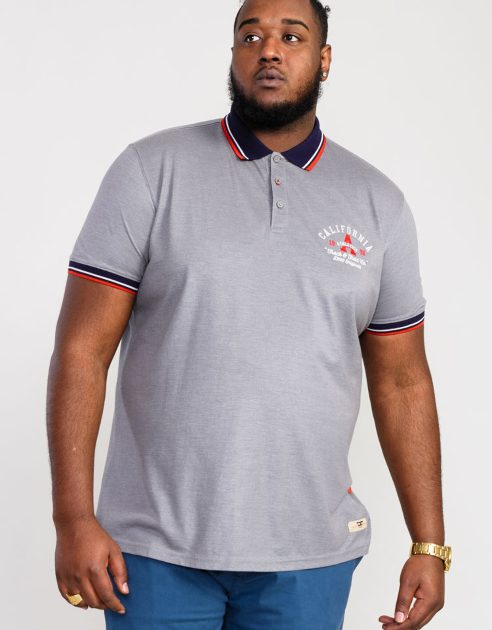 D-555 POLO MERSEA-D555 Pique met borduurwerk op borst