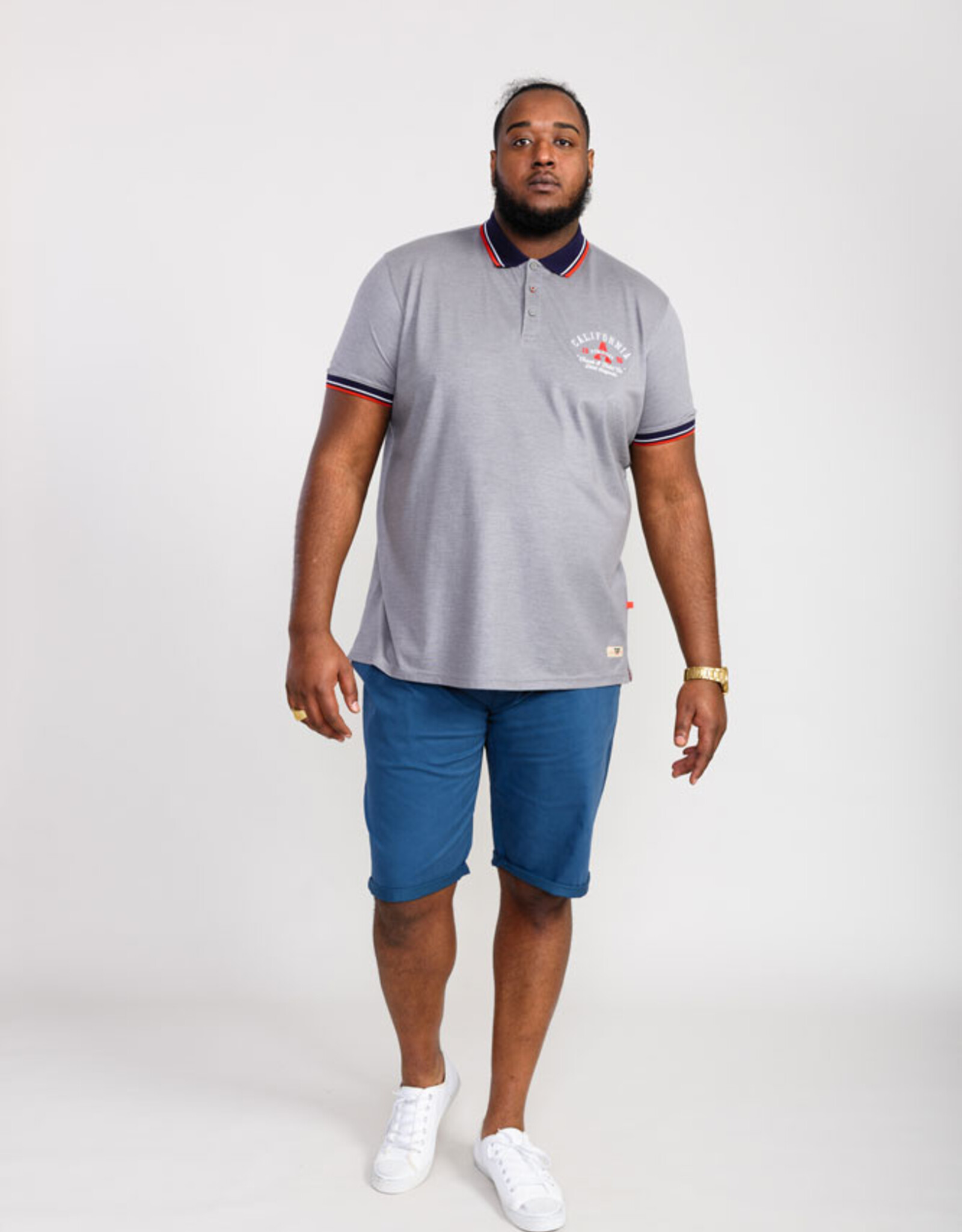 D-555 POLO MERSEA-D555 Pique met borduurwerk op borst