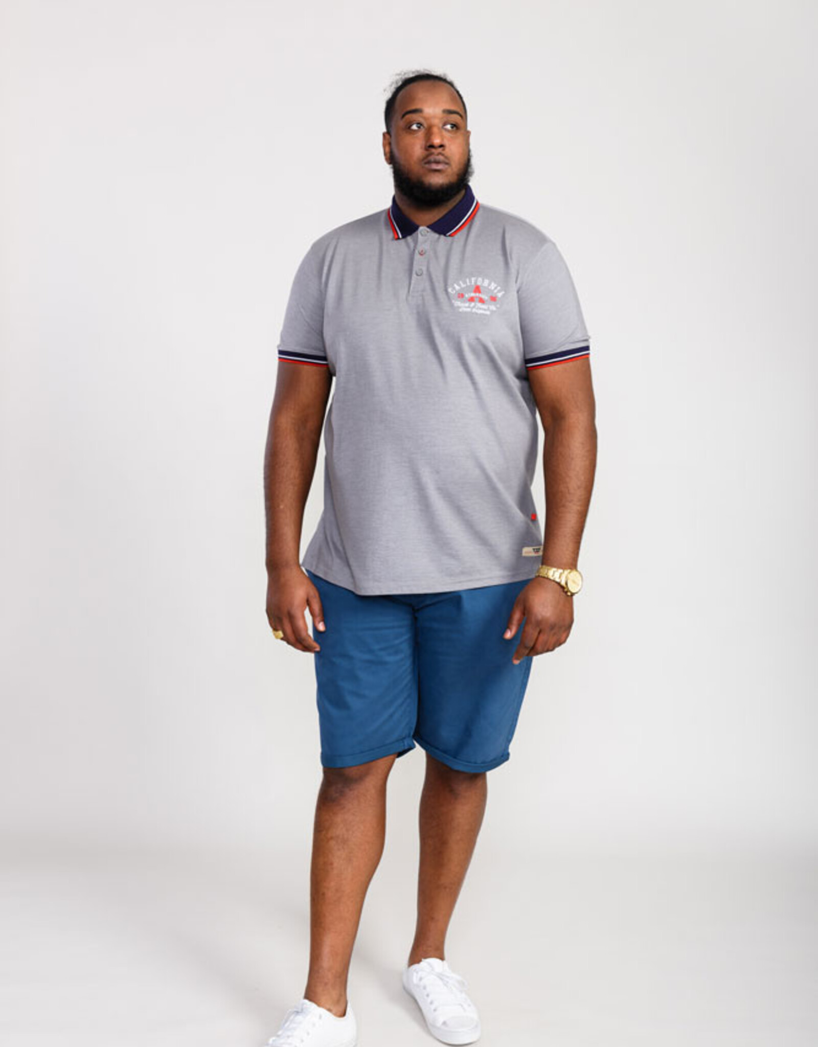 D-555 POLO MERSEA-D555 Pique met borduurwerk op borst