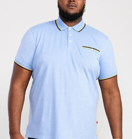 D-555 POLO TALBOT-D555 Pique met jacquard aan hals mouw en borstzak