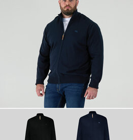 D-555 FRANCO D555 Basic Zip Through gebreide sweater