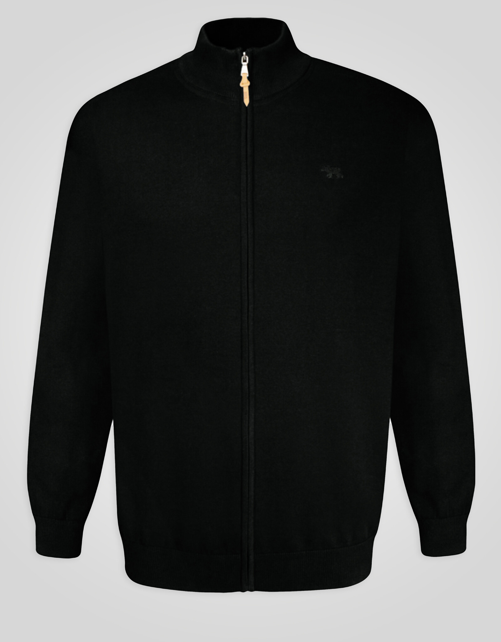 D-555 FRANCO D555 Basic Zip Through gebreide sweater