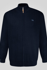 D-555 FRANCO D555 Basic Zip Through gebreide sweater