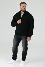 D-555 FRANCO D555 Basic Zip Through gebreide sweater