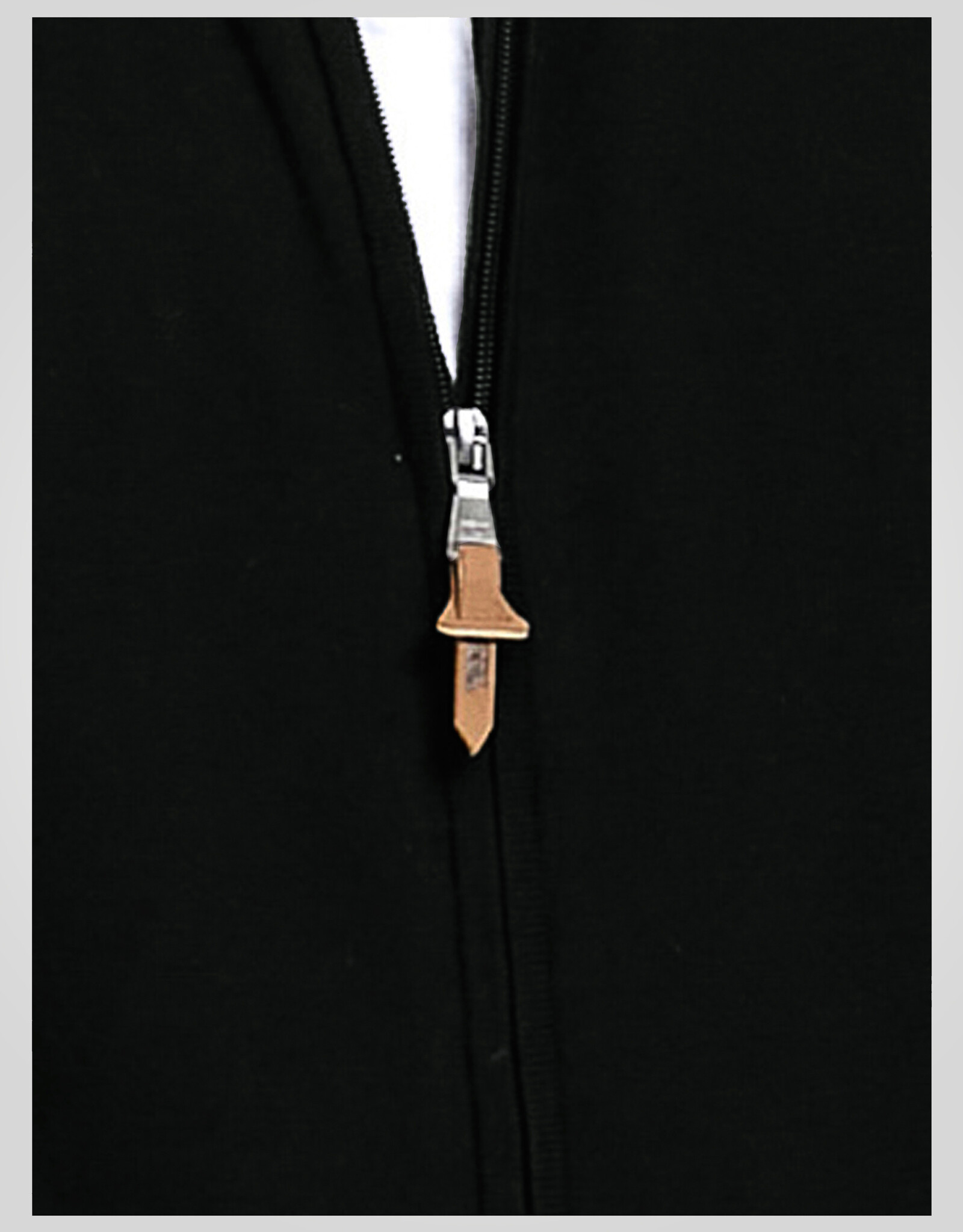 D-555 FRANCO D555 Basic Zip Through gebreide sweater