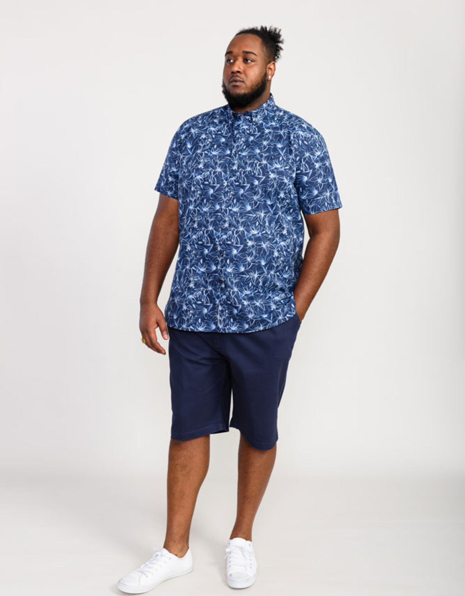 D-555 OVERHEMD PADBURY-D555 Floral korte mouw