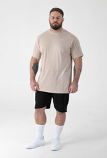 D-555 DINGLE High-Low Jacquard Crew Neck T-shirt met Zak stone