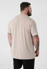 D-555 DINGLE High-Low Jacquard Crew Neck T-shirt met Zak stone