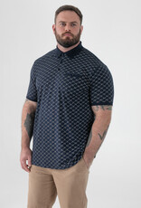 D-555 POLO shirt SAUNDERS-D555 Jacquard met borstzak