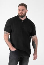 D-555 POLO shirt KENNEDY-D555 Jacquard gebreid met 1/4 rits