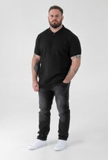 D-555 POLO shirt KENNEDY-D555 Jacquard gebreid met 1/4 rits