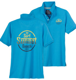 Redfield POLOSHIRT SURF SUNSET blauw