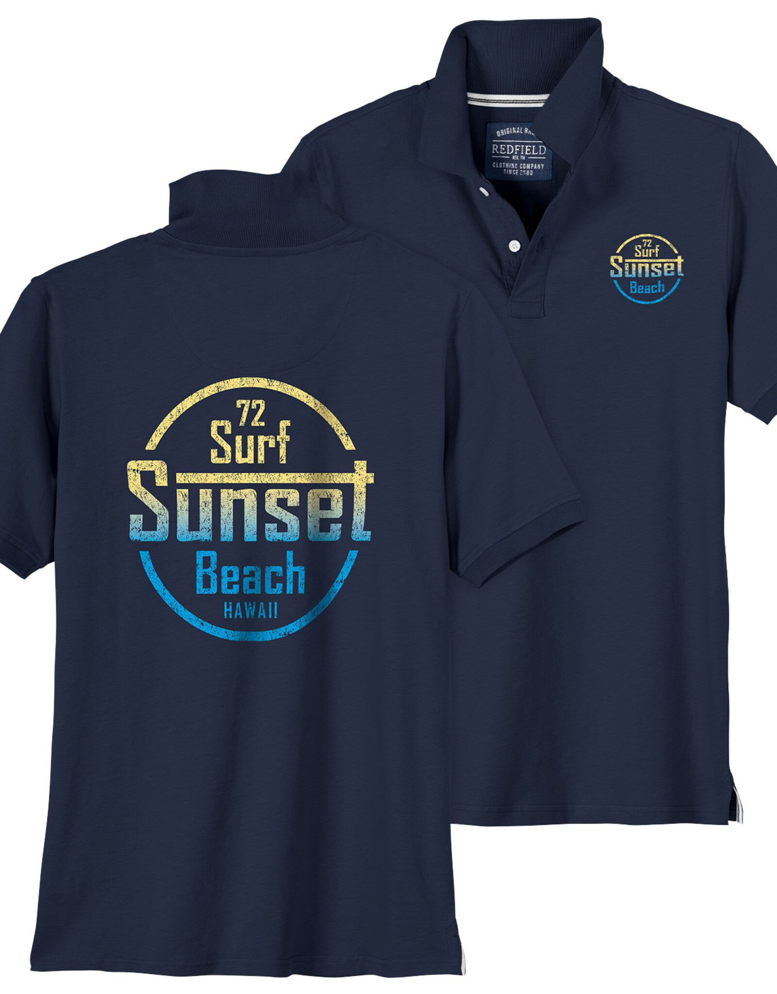 Redfield POLOSHIRT SURF SUNSET navy