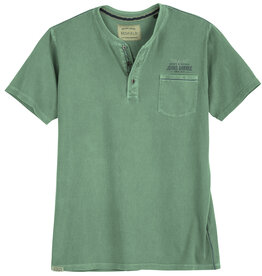 Redfield Redfield SHIRT met knoopjes ‘JOHN's GARAGE - sage groen