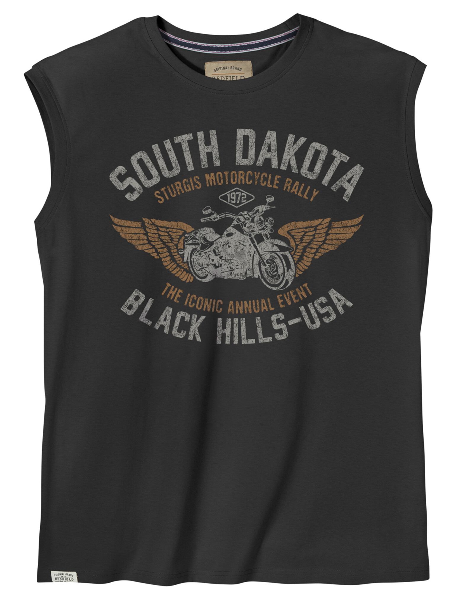 Redfield SINGLET / TANKTOP ‘South Dakota' - zwart