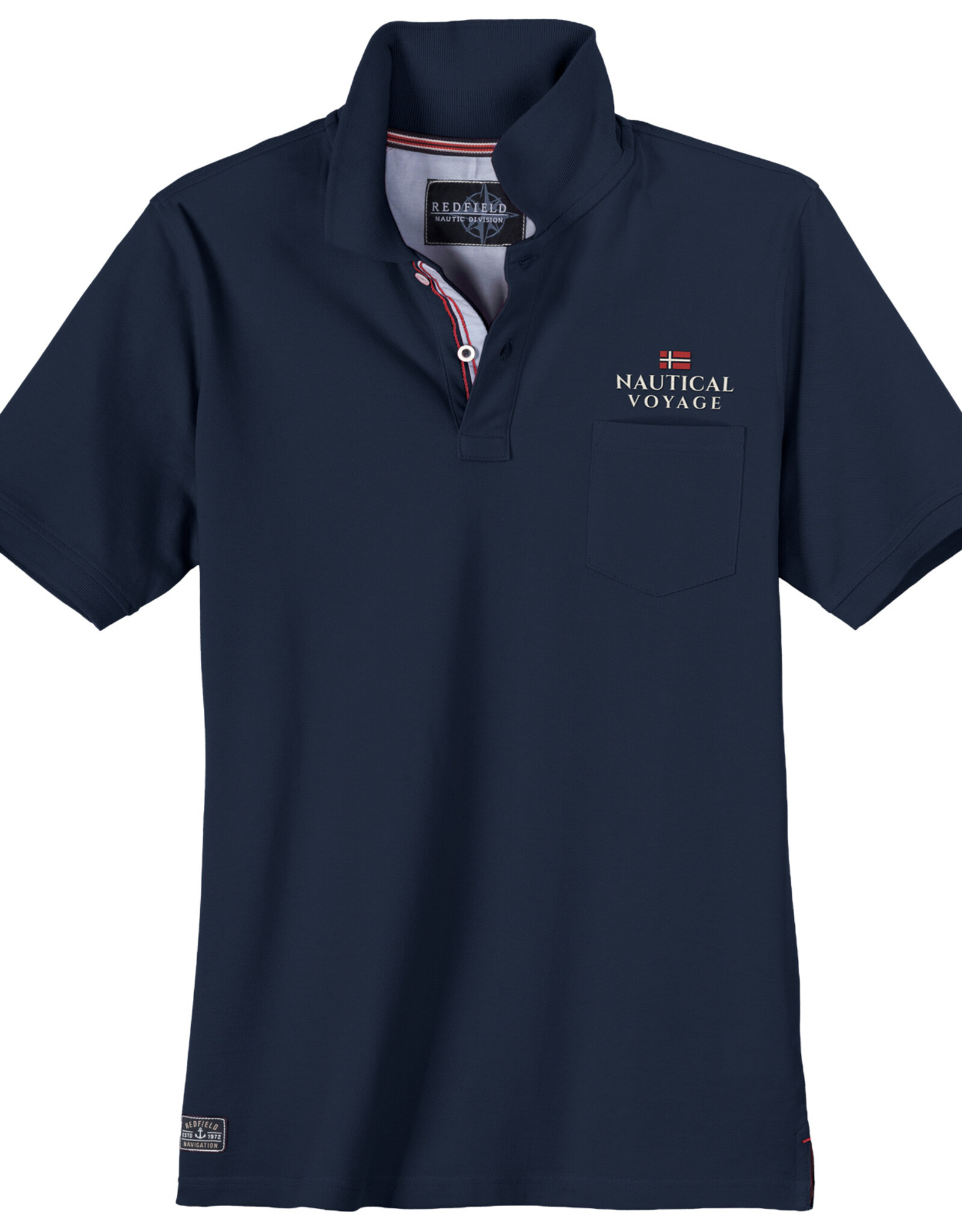Redfield POLOSHIRT nautical voyage - nacht blauw