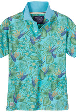 Redfield POLOSHIRT bloemenprint - turquoise