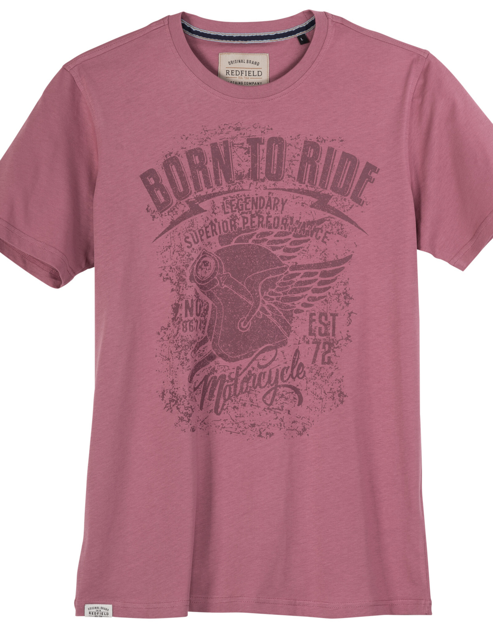 Redfield T-SHIRT BORN TO RIDE - roze