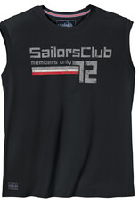 Redfield SINGLET / TANKTOP ‘sailorsclub members only' - zwart