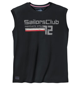 Redfield SINGLET / TANKTOP ‘sailorsclub members only' - zwart
