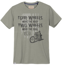 Redfield T-SHIRT four wheels move the body, two wheels move the soul - grijs