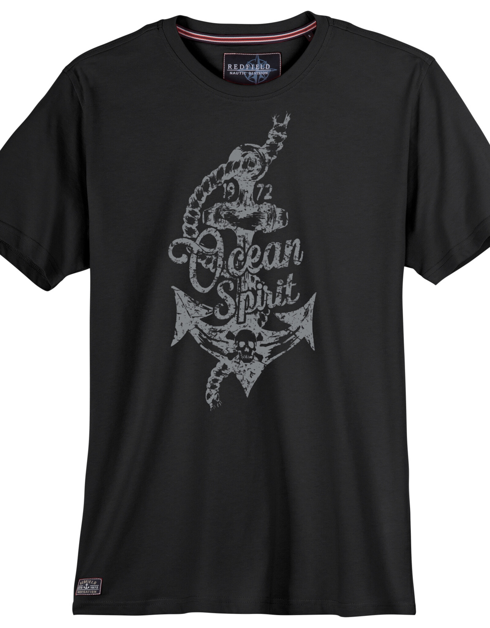Redfield T-SHIRT ocean spirit - zwart