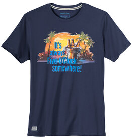 Redfield T-SHIRT it's always five o'clock somewhere! - denim