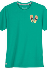 Redfield T-SHIRT 'beach vibes' - groen