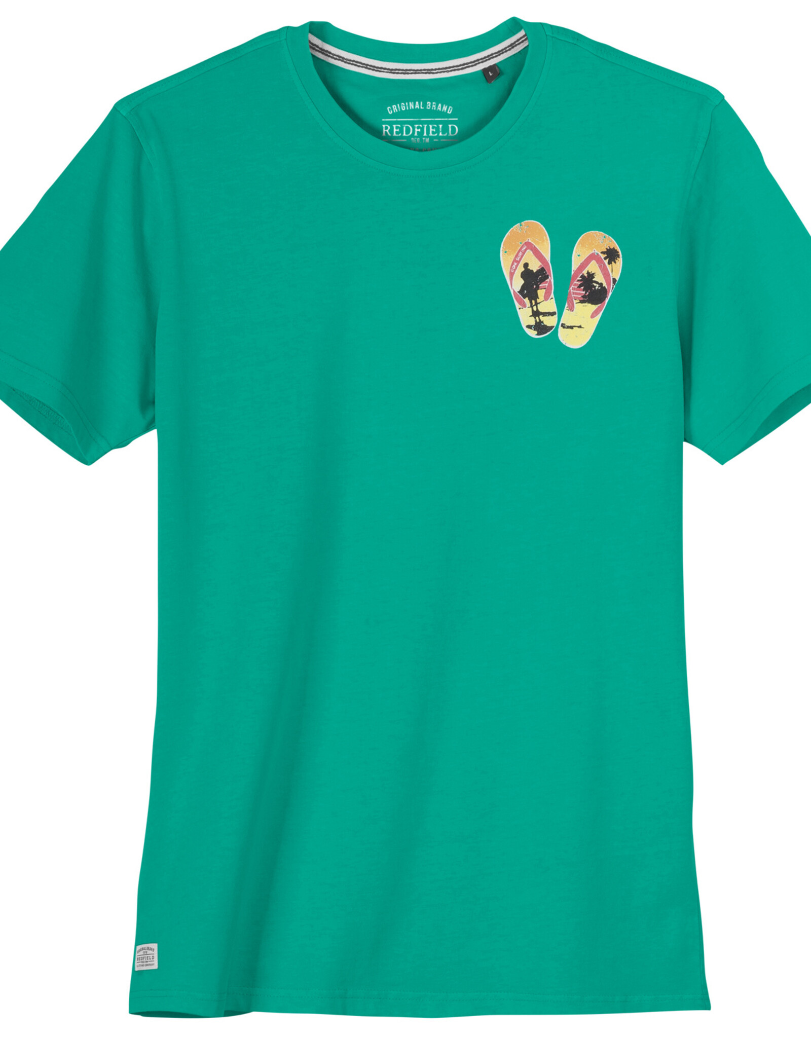 Redfield T-SHIRT 'beach vibes' - groen