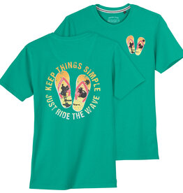 Redfield T-SHIRT 'beach vibes' - groen