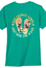 Redfield T-SHIRT 'beach vibes' - groen