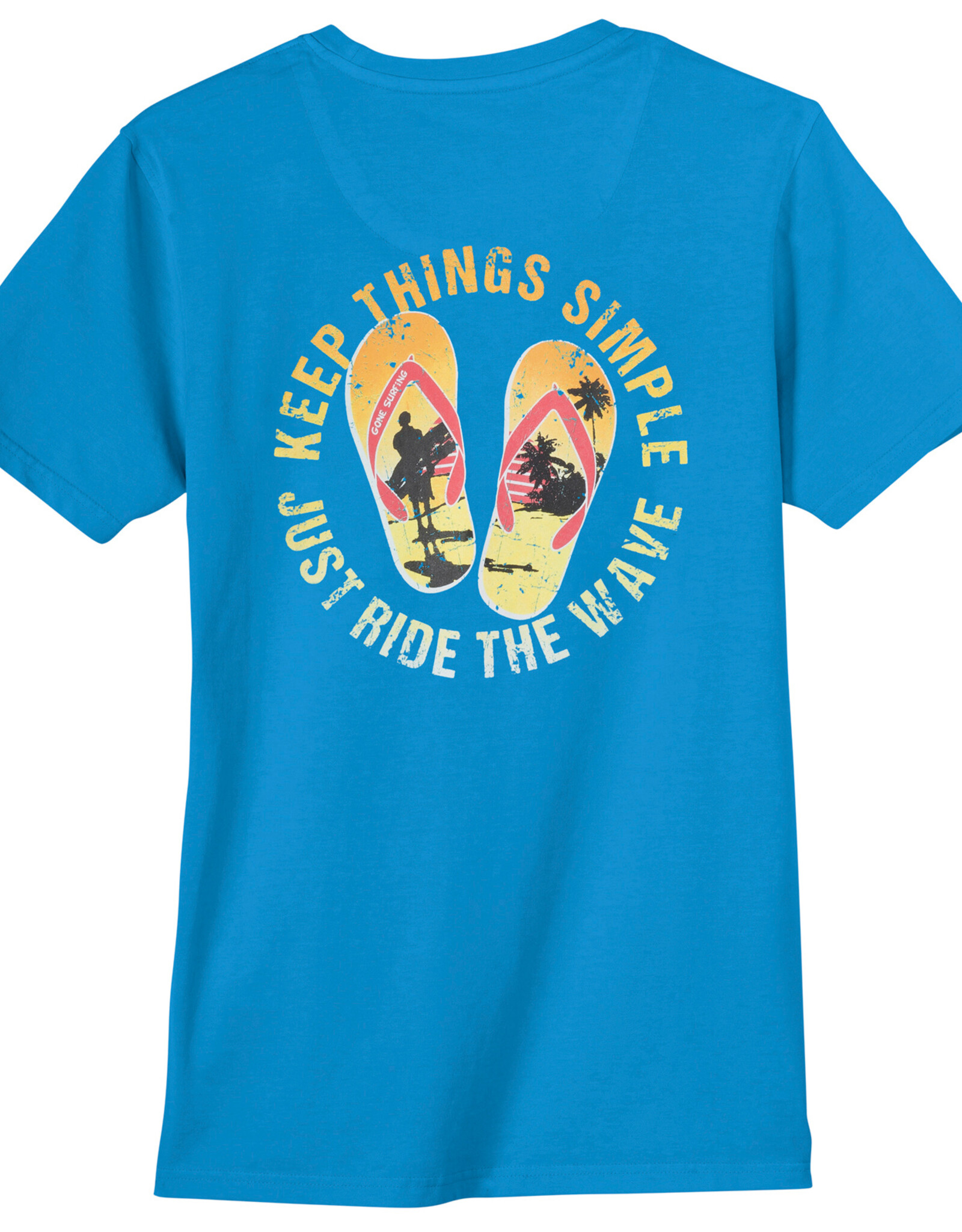 Redfield T-SHIRT 'beach vibes' - blauw