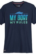 Redfield T-SHIRT 'my boat my rules' - nacht blauw