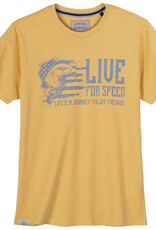 Redfield T-SHIRT 'live for speed' - geel