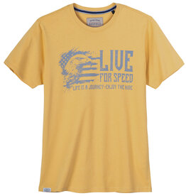 Redfield T-SHIRT 'live for speed' - geel