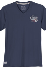Redfield T-SHIRT V-neck 'sunset beach' - denim