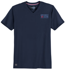 Redfield T-SHIRT V-neck 'northwest sailing' - nacht blauw