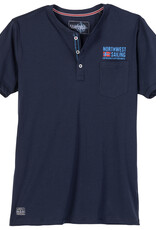 Redfield SHIRT met knoopjes ‘NORTHWEST SAILING' - nacht blauw