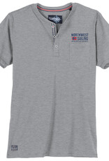 Redfield SHIRT met knoopjes ‘NORTHWEST SAILING' - grijs