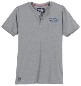 Redfield SHIRT met knoopjes ‘NORTHWEST SAILING' - grijs