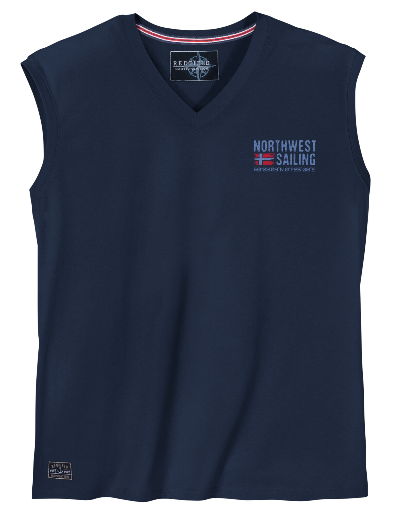 Redfield SINGLET / TANKTOP ‘Northwest sailing' - navy